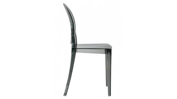 4 Smoke Grey Gray Ghost Acrylic Kitchen Dining Indoor Outdoor Chairs - $200 (Auburn)63471460581251122