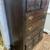 Vintage dark pine six drawer dresser 2 thumbnail