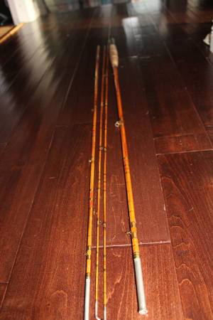cane fishing pole antique Rare BERNARD SEALEY “ THE FESTIVAL” Built rod – & Vintage Tackle Fishing Rod Dandy Cane at