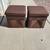 TWO Storage Ottomans With Pockets Brown Cube Foldable 1 thumbnail