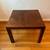 Vintage Lane Mid-Century Modern Parsons style square walnut side table 2 thumbnail