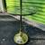 Vintage mid century modern brass and glass table with build-in lamp 4 thumbnail
