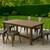 New Premium 6-Person Outdoor Dining Table with Umbrella Hole, 67” Heavy-Duty H 10 thumbnail