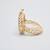 14K Yellow Gold Cut Hoop Earrings 1 thumbnail