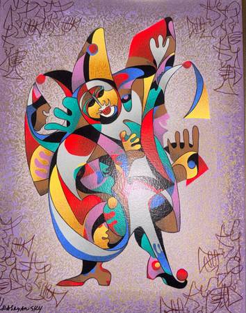 Jester abstract painting 1