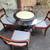 Glass top dining chair w/4 chairs (paid over $1500) 4 thumbnail