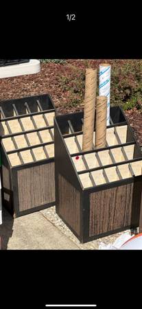 Wrapping paper storage or plan holders 1