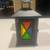 Nobel 7" Metal Lanterns (10) Black/Glass Custom Painted Glass 2 thumbnail