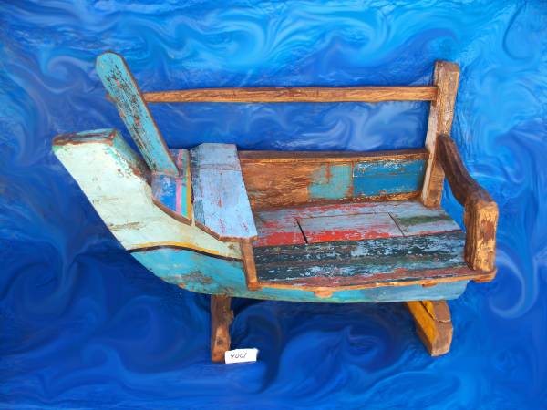 Bali teak boat bench 1