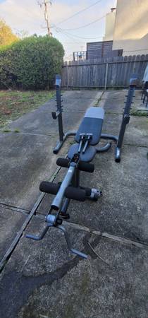 Work out bench and rack 1
