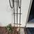 WROUGHT IRON HOSE HOLDER w/ Fleur-de-lis, 48" h (georgiapeach) 6 thumbnail