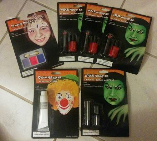 Bundle of Witch, Princess and Clown Makeup Kits 1