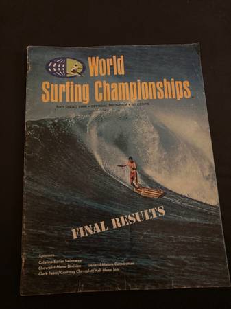 vintage surf program 1966 world championship 1