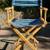 Vintage Pier 1 Imports Wood/Canvas Folding Director’s Chair 2 thumbnail