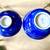 9 Stunning Japanese Lidded Colbolt blue and gold trim Fukagawa Atari Ware 4” 5 thumbnail