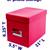 Bright Pink File Box / CD Storage 1 thumbnail