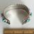 VTG Heavy Signed Navajo Sterling Silver Turquoise Cuff Bracelet Sz 7" 11 thumbnail