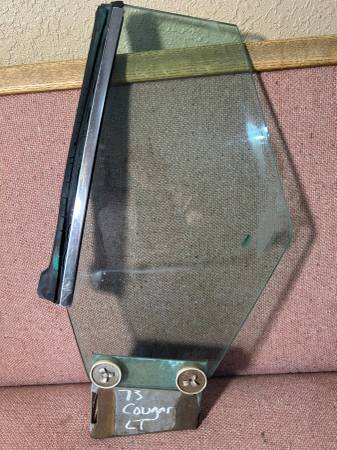 74 Mercury Cougar Montego 2-door Original OEM Rear Side Glass, Left 1