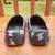 Birki's Black Rubber Clogs With Silver Skulls & Crossbones - L4 (35 25) 10 thumbnail