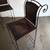 Vintage postmodern pair Spanish leather + wrought iron counter stools 3 thumbnail