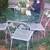 Cute outdoor vintage iron patio garden dining set 9 thumbnail