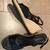 Black Satin Wedge Espadrilles - Size 39 (8.5) 5 thumbnail