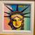 Peter Max Liberty Head Ver. X #266, 2015, 10"x10", Acrylic painting on 2 thumbnail