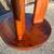 Table Solid Heavy Maple Triple Pedestal Round Footed Block Maple Table 5 thumbnail