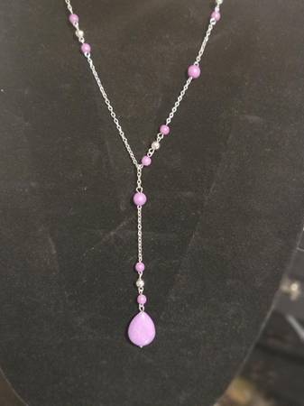 Modern Mountaineer Silver Tone With Pink Stones And Matching Earrings 1
