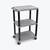 Luxor 3-Shelf Utility Cart Electric 42"H UCPL1GYE-B 2 thumbnail