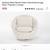 White Swivel Barrel Egg Chair 2 thumbnail