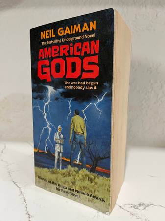 American Gods by Neil Gaiman paperback book 1