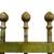 28 Ft of Antique Iron Fencing w/ Ball Point Finials GA21026 2 thumbnail