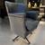 Timothy oulton punk professor black leather silver studd swivel chairs 7 thumbnail