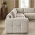 Beige Modular Sectional Sofa with Ottoman 6 thumbnail