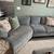 Haverty’s Cuddler Sofa and two ottomans 3 thumbnail