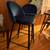 Two blue velvet bar stools 2 thumbnail