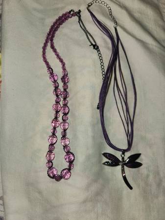 2 Purple necklaces 1