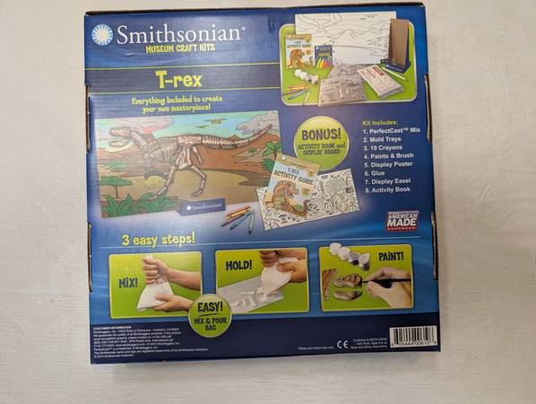 Smithsonian Museum Craft Kits: T-rex - $10 (Buffalo Grove, IL)63471152199297121