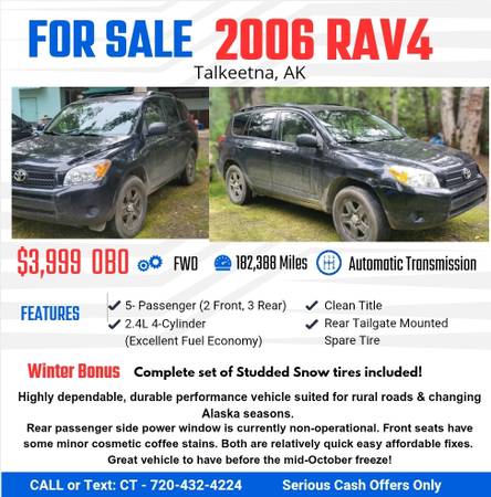 Dependable 2006 RAV4 Base 1