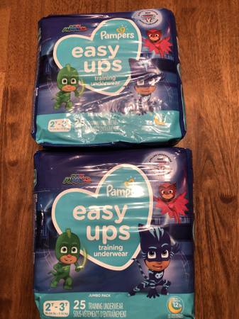 PAMPERS EASY UPS- 2 PACKS size 2T-3T NEW 1