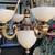 GORGEOUS 6 LT ORNATE Chandelier ALABASTER, BRASS & METAL HEAVY 1 thumbnail