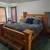 Rustic Pine Queen bedframe with footboard storage 1 thumbnail