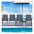 Costway 4PCS Outdoor Patio Folding Chair W/Armrest Portable Camping Lawn Garden 5 thumbnail