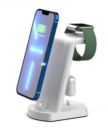 High Quality 3 in 1 Wireless Charger for Portable Cell Phone Smart Wat 1