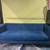 West Elm Bradford Sofa in Blue Velvet 82” couch Original Retail $2,000 1 thumbnail