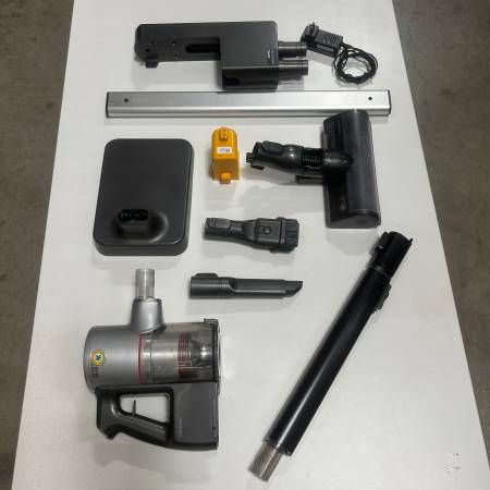 LG Zero Cordless Vacuum, stand, and accessories 1