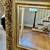 Stunning 7” Gold Gilt Wood Framed Beveled Mirror  34” x 38” x 3” 5 thumbnail