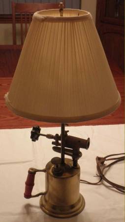 Antique Blow Torch Lamp 1