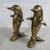 Dolphins Solid Brass Pair Standing Ridding Wave Home Decor Statues 11" 1 thumbnail
